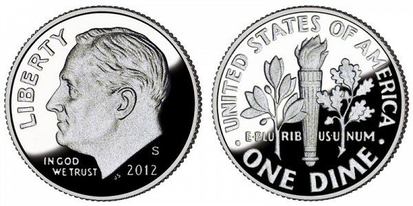 2012 S Silver Roosevelt Dime Proof