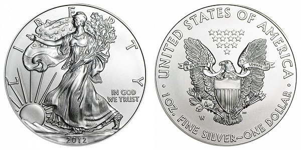 2012 W Burnished Uncirculated American Silver Eagle 