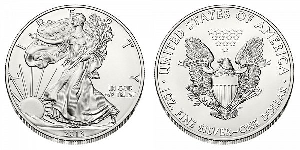 2013 (W) Bullion American Silver Eagle 