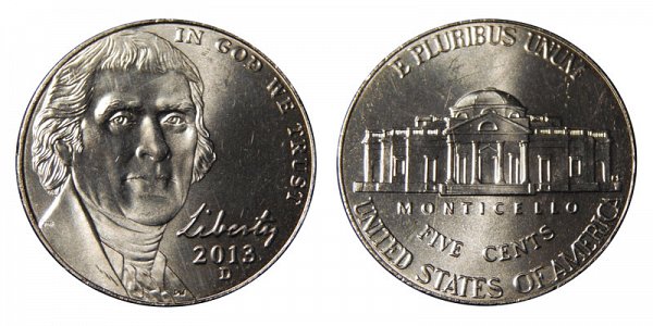 2013 D Jefferson Nickel