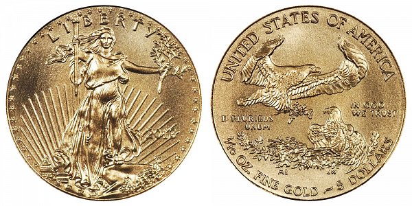 2013 Tenth Ounce American Gold Eagle - 1/10 oz Gold $5