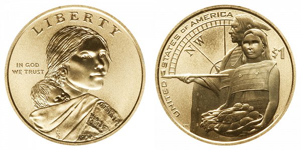 2014-D Enhanced Finish Uncirculated Sacagawea Dollar 