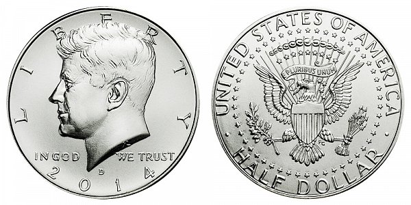 2014 D High Relief Kennedy Half Dollar