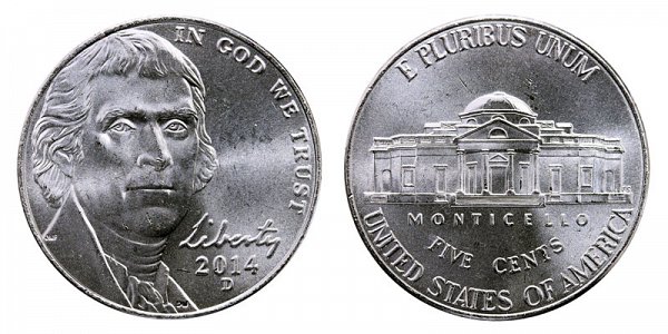 2014 D Jefferson Nickel