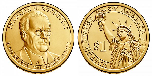 2014 P Franklin D. Roosevelt Presidential Dollar Coin