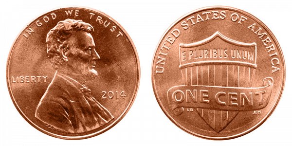 2014 Lincoln Shield Cent Penny