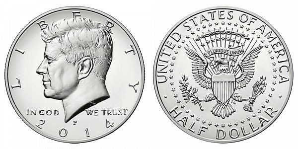 2014 P High Relief Kennedy Half Dollar 