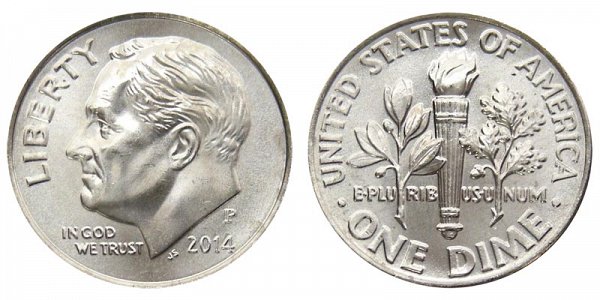 2014 P Roosevelt Dime