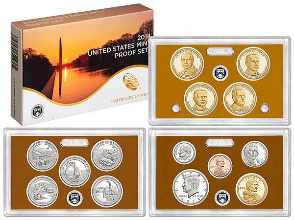 2014-S United States Proof Set - 14 Piece Set - All Coins