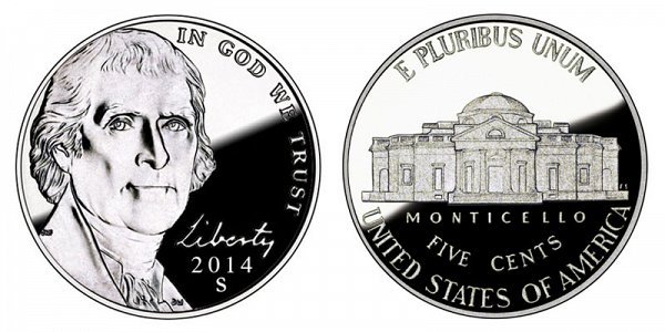 2014 S Jefferson Nickel Proof