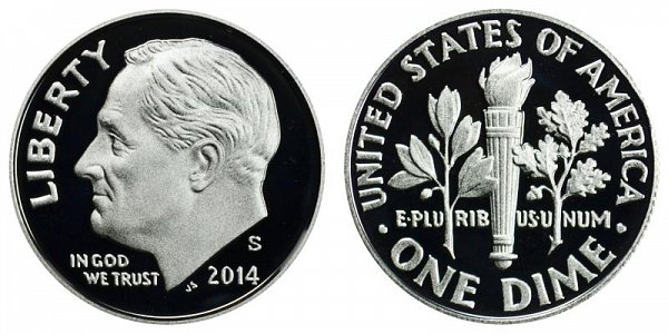 2014 S Roosevelt Dime Proof