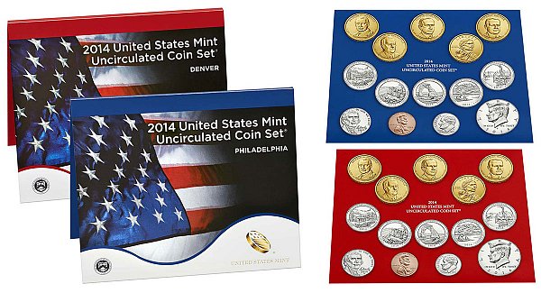 2014 Uncirculated Mint Set - Denver and Philadelphia 