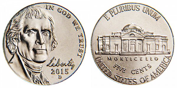 2015 D Jefferson Nickel 