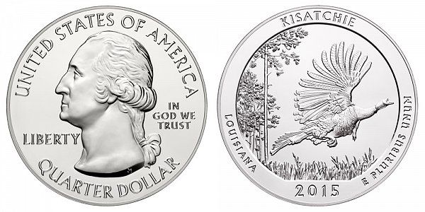 2015 Kisatchie 5 Ounce Bullion Coin - 5 oz Silver 