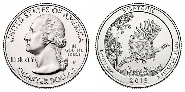 2015 P Kisatchie National Forest Quarter - Louisiana