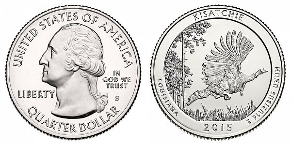 2015 S Uncirculated Kisatchie National Forest Quarter - Louisiana