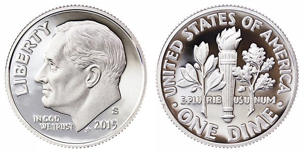 2015 S Roosevelt Dime Proof