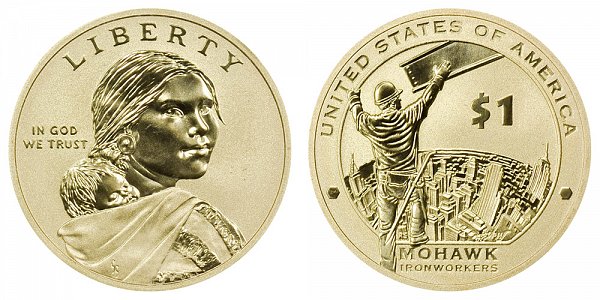 2015-P Sacagawea Native American Dollar Uncirculated BU Golden 