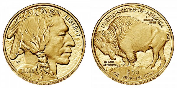 2015 W One Ounce American Gold Buffalo - $50 1oz Gold 