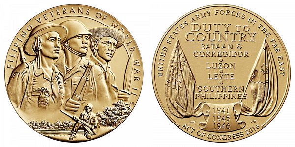 2016 Filipino Veterans of World War II Congressional Gold Medal