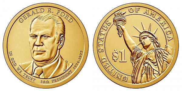 2016 P Gerald Ford Presidential Dollar