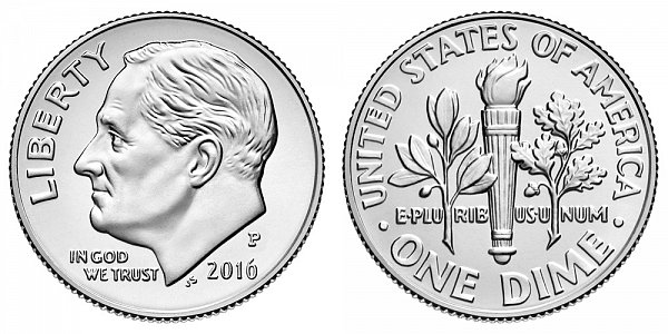 2016 P Roosevelt Dime 