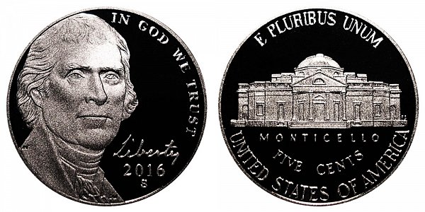 2016 S Proof Jefferson Nickel