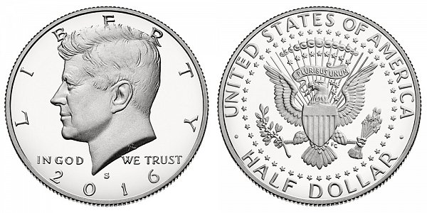 2016 S Proof Kennedy Half Dollar