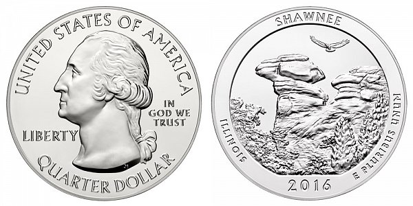 2016 Shawnee 5 Ounce Bullion Coin - 5 oz Silver