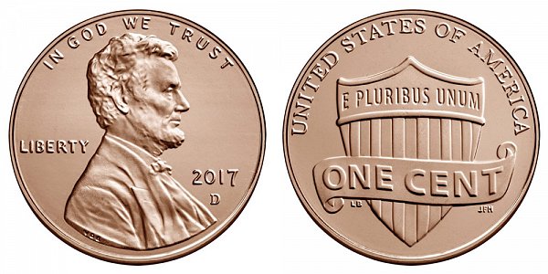 2017 D Lincoln Shield Cent Penny 