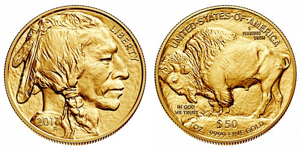 2017 One Ounce Gold American Buffalo - 1 oz Gold $50 