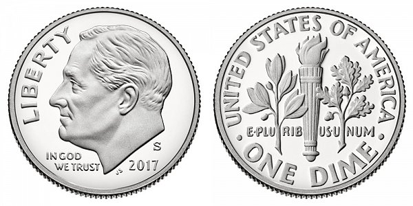 2017 S Silver Proof Roosevelt Dime 