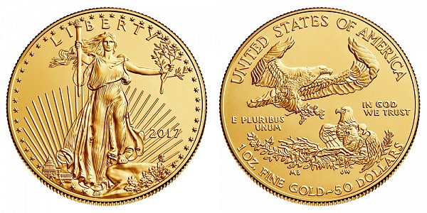 2017 Bullion One Ounce American Gold Eagle - 1 oz Gold $50
