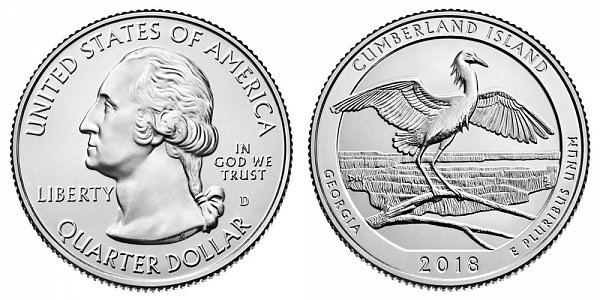 2018 D Cumberland National Seashore Quarter - Georgia 