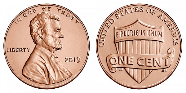 2019 P Lincoln Shield Cent Penny 