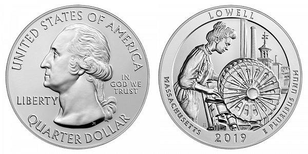 2019 Lowell 5 Ounce Bullion Coin - 5 oz Silver 