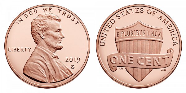 2019 S Lincoln Shield Cent Penny 