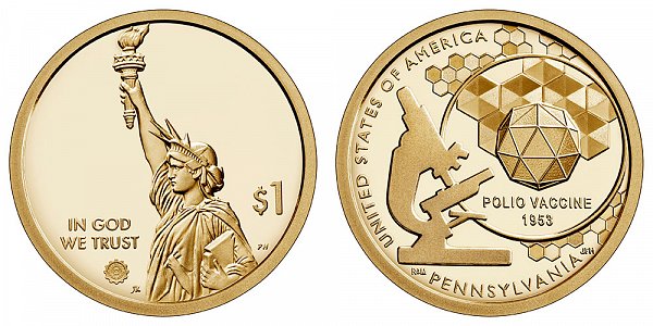 2019 S Proof Pennsylvania American Innovation Dollar