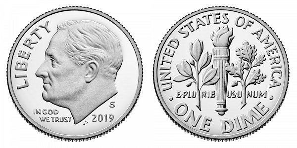 2019 S Silver Proof Roosevelt Dime 