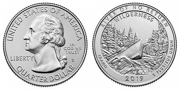 2019 S Uncirculated Frank Church River Of No Return Wilderness Quarter - Idaho