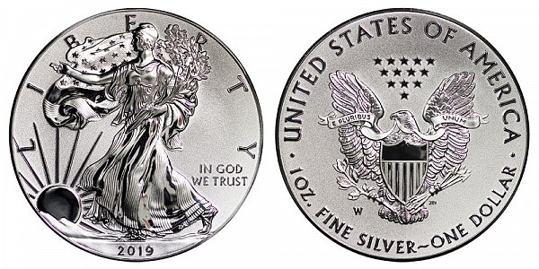 2019 W Enhanced Reverse Proof American Silver Eagle