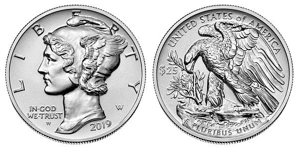 2019 W Reverse Proof American Palladium Eagle 