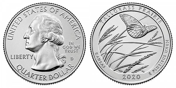 2020 D Tallgrass Prairie Quarter - Kansas 