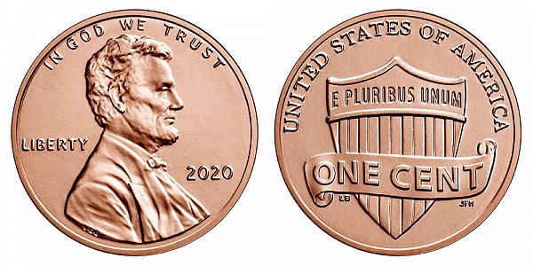 2020 P Lincoln Shield Cent Penny 