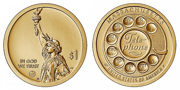 2020 P Massachusetts American Innovation Dollar 