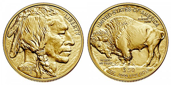 2020 One Ounce Gold American Buffalo - 1 oz Gold $50 