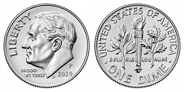 2020 P Roosevelt Dime 