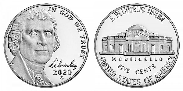 2020 S Proof Jefferson Nickel