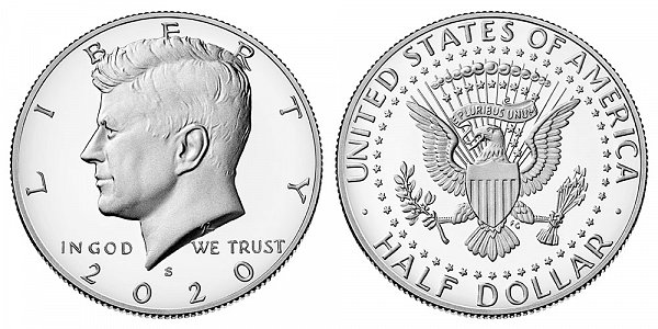 2020 S Proof Kennedy Half Dollar 