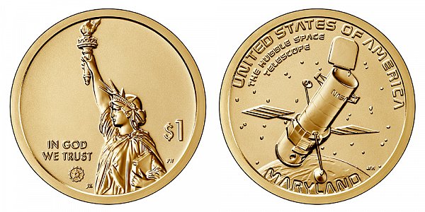 2020 S Reverse Proof Maryland American Innovation Dollar 